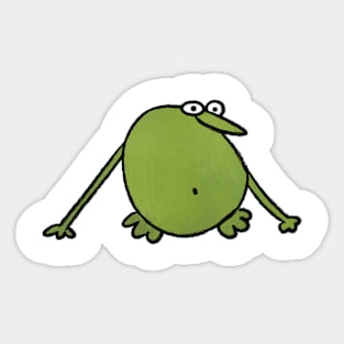 Weird froggy Sticker